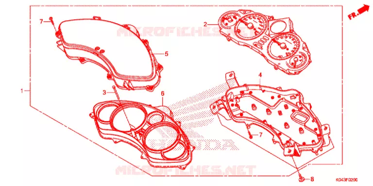 COMBINATIEMETER Honda SCOOTER 300 FORZA 2015  NSS300AD