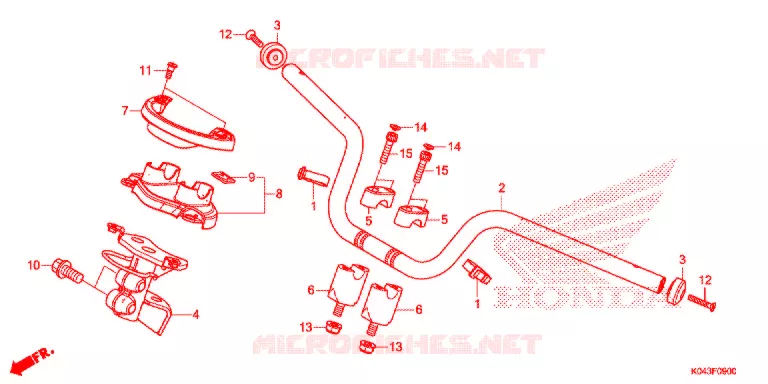 HENDEL PIJP Honda SCOOTER 300 FORZA 2017  NSS300AD