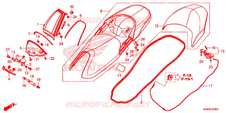 ENKELE ZITTING(2) Honda SCOOTER 300 FORZA 2016  NSS300AD