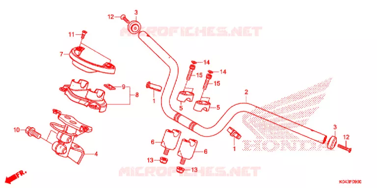 HENDEL PIJP Honda SCOOTER 300 FORZA 2013  NSS300AD
