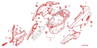 BAGAGEBOX/CHASSIS AFDEKKING (SC1256,8) voor Honda SC 125 2009