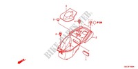 CHASSIS AFDEKKING/BAGAGEBOX/ BAGAGEDRAGER voor Honda SCR 110 2012