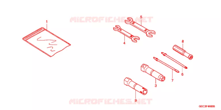 GEREEDSCHAP/ACCUVAK Honda SCOOTER 110 SPACY 2013  SCR1104WHD