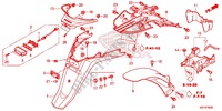 ACHTERSPATBORD / KENTEKEN VERLICHTING voor Honda SH 125 ABS SPECIAL 2E 2013