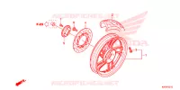 ACHTER WIEL voor Honda SH 125 SPECIAL 2F 2013