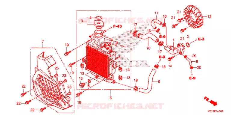 RADIATOR Honda SCOOTER 125 SH 2013  SH125DD