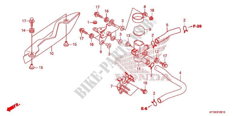 LUCHT INJECTIE KLEP voor Honda SH 300 ABS 2013