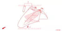 VOORSPATBORD voor Honda SH 300 2013