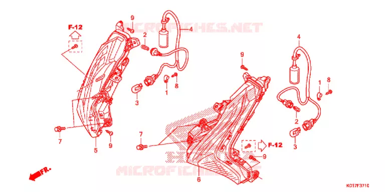 VOOR KNIPPERLICHT Honda SCOOTER 150 SH 2013  SH150ADD