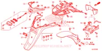 ACHTERSPATBORD / KENTEKEN VERLICHTING voor Honda SH 150 ABS D SPECIAL 3ED 2013