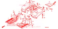 ACHTER STROOMLIJNKAP voor Honda TRX 250 FOURTRAX RECON Electric Shift 2012