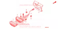 ACHTERLICHT(2) voor Honda TRX 250 FOURTRAX RECON Electric Shift 2012