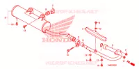 UITLAATDEMPER(2) voor Honda TRX 250 FOURTRAX RECON Electric Shift 2012