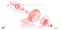 VOOR WIEL voor Honda TRX 250 FOURTRAX RECON Electric Shift 2012