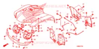 VOORSPATBORD voor Honda TRX 250 FOURTRAX RECON Electric Shift 2012