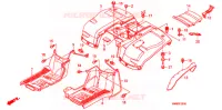 ACHTER STROOMLIJNKAP voor Honda TRX 250 FOURTRAX RECON Electric Shift 2012