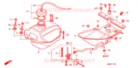 BRANDSTOF TANK voor Honda TRX 250 FOURTRAX RECON Electric Shift 2012