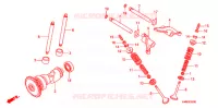 NOKKENAS/KLEP voor Honda TRX 250 FOURTRAX RECON Electric Shift 2012