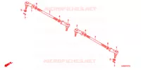 TREKSTANG voor Honda TRX 250 FOURTRAX RECON Electric Shift 2012