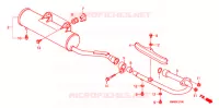 UITLAATDEMPER(2) voor Honda TRX 250 FOURTRAX RECON Electric Shift 2012