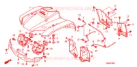 VOORSPATBORD voor Honda TRX 250 FOURTRAX RECON Electric Shift 2012