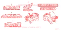 EMBLEEM/STREEP (2) voor Honda FOURTRAX 420 RANCHER 4X4 Electric Shift CAMO 2011