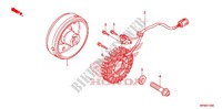 LINKS KRUKAS AFDEKKING/ GENERATOR(2) voor Honda FOURTRAX 420 RANCHER 4X4 Electric Shift 2011