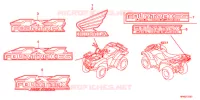 EMBLEEM/STREEP (2) voor Honda FOURTRAX 420 RANCHER 4X4 Electric Shift 2011