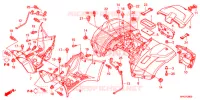 ACHTER STROOMLIJNKAP voor Honda FOURTRAX 420 RANCHER 4X4 Electric Shift 2013
