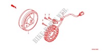 LINKS KRUKAS AFDEKKING/ GENERATOR(2) voor Honda FOURTRAX 420 RANCHER 4X4 PS RED 2011