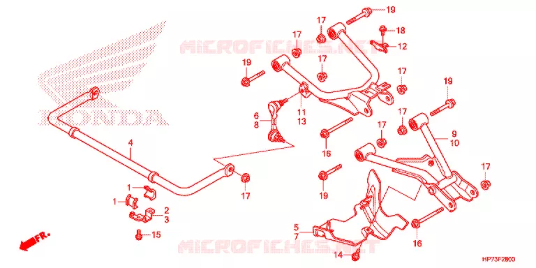 ACHTER ARM Honda ATV 420 FOURTRAX 2013  TRX420FAD