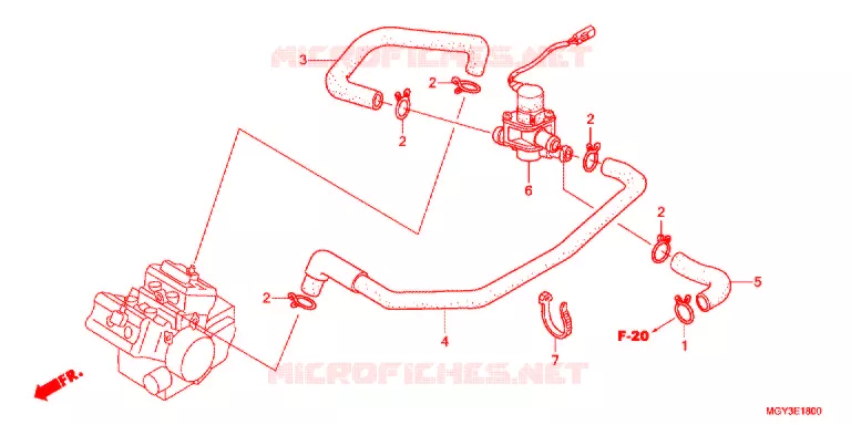 LUCHT INJECTIE KLEP Honda MOTO 800 CROSSRUNNER 2013  VFR800XD