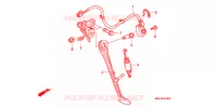 HOOFD STANDAARD/REMPEDAAL voor Honda VFR 1200 DCT 2013