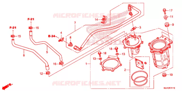 BENZINEPOMP (VT750C/C2S/CA/CS) Honda MOTO 750 SHADOW 2013  VT750C2SD
