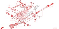ACHTERBRUG (VT750C/C2S/CA/CS) voor Honda SHADOW VT 750 AERO ABS GRAY 2013