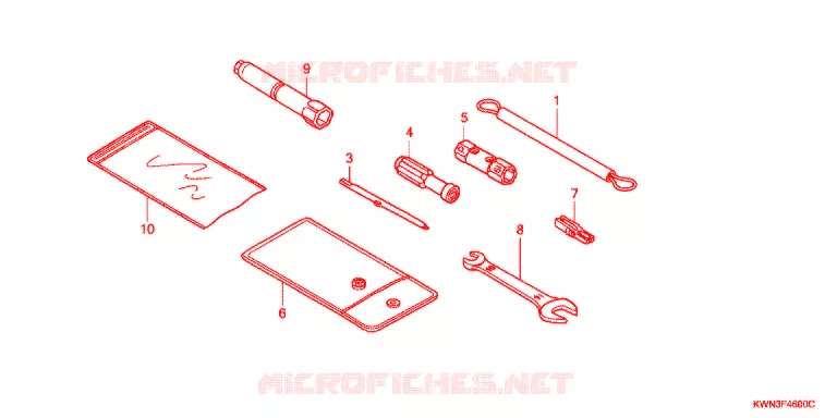 GEREEDSCHAP/ACCUVAK Honda SCOOTER 125 PCX 2013  WW125EX2D