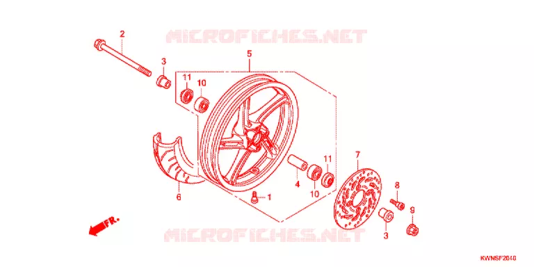 VOOR WIEL Honda SCOOTER 125 PCX 2013  WW125SD