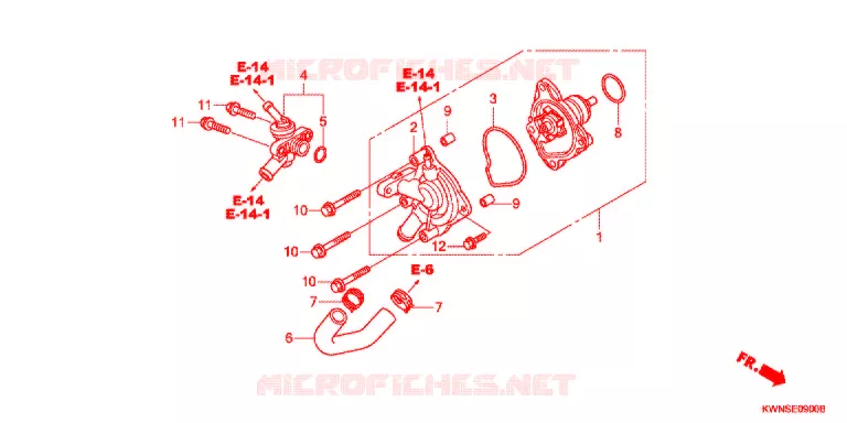 WATERPOMP Honda SCOOTER 125 PCX 2013  WW125SD