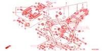 FRAME CHASSIS voor Honda CB 1100 ABS BLACK 2014