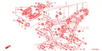 FRAME CHASSIS voor Honda CB 1100 ABS BLACK 2014