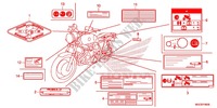 WAARSCHUWINGSLABEL(1) voor Honda CB 1100 S ABS 2014