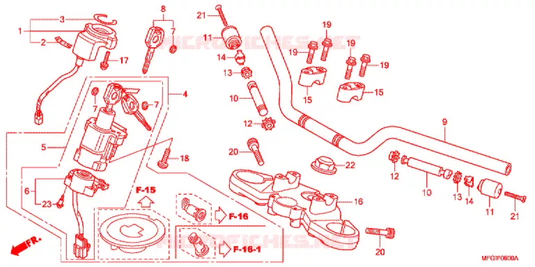 HENDEL PIJP/BOVENSTE BRUG (2) Honda MOTO 600 HORNET 2010  CB600FA3A