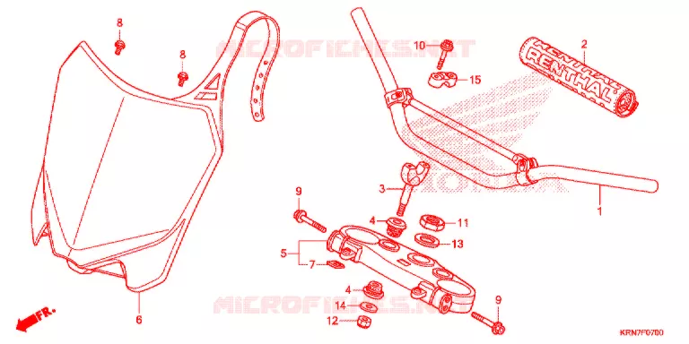 HENDEL PIJP/BOVENSTE BRUG (2) Honda MOTO 250 CRF 2014  CRF250RE