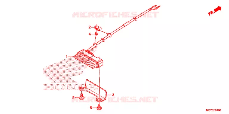 ACHTERLICHT(2) Honda MOTO 450 CRF 2016  CRF450XE