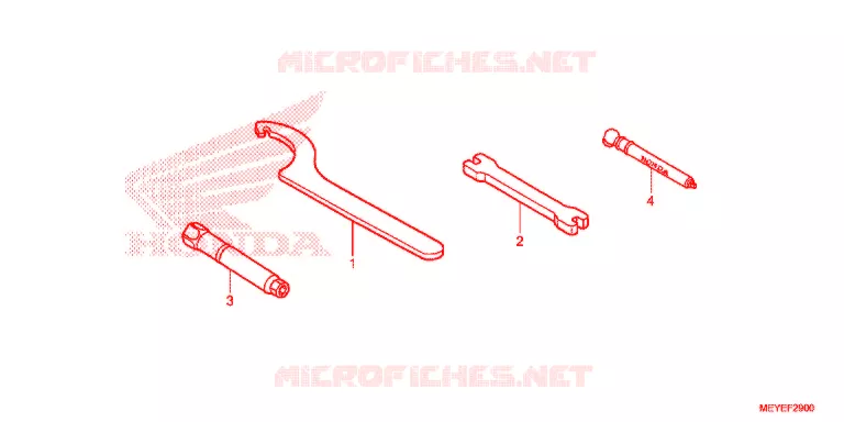 GEREEDSCHAP/ACCUVAK Honda MOTO 450 CRF 2018  CRF450XE
