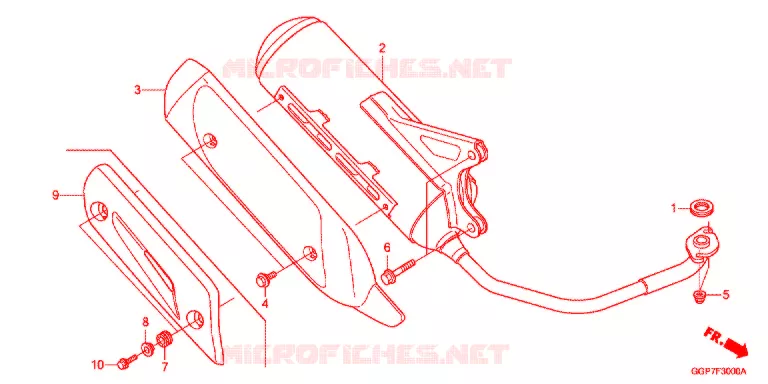UITLAATDEMPER(2) Honda SCOOTER 50 VISION 2013  NSC502WHD