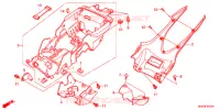 ACHTERSPATBORD  voor Honda CBR 1000 RR ABS BLACK 2014