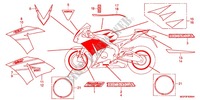 EMBLEEM/STREEP (CBR1000S/SA) voor Honda CBR 1000 RR SP ABS TRICOLOUR 2014