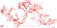 MIDDENKAP/ONDER KAP voor Honda CBR 250 R ABS RED 2015
