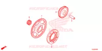 START KOPPELING  voor Honda CBR 250 R ABS RED 2015